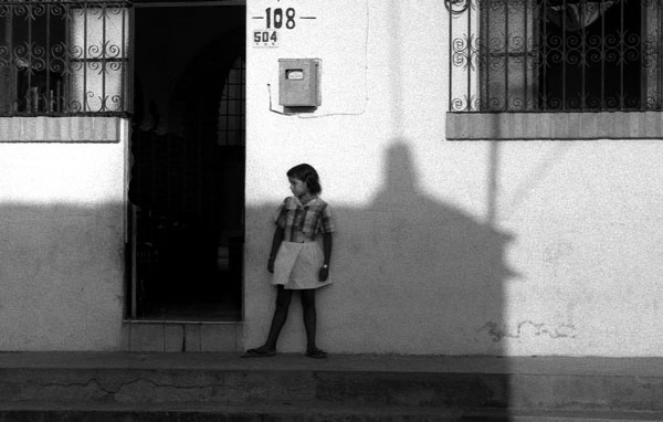 girl in shadow, Puerto Villarta, 1976