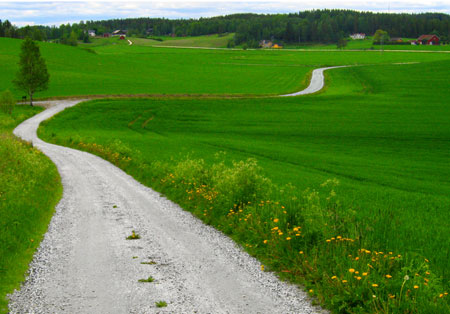 crooked road in Kråkstad